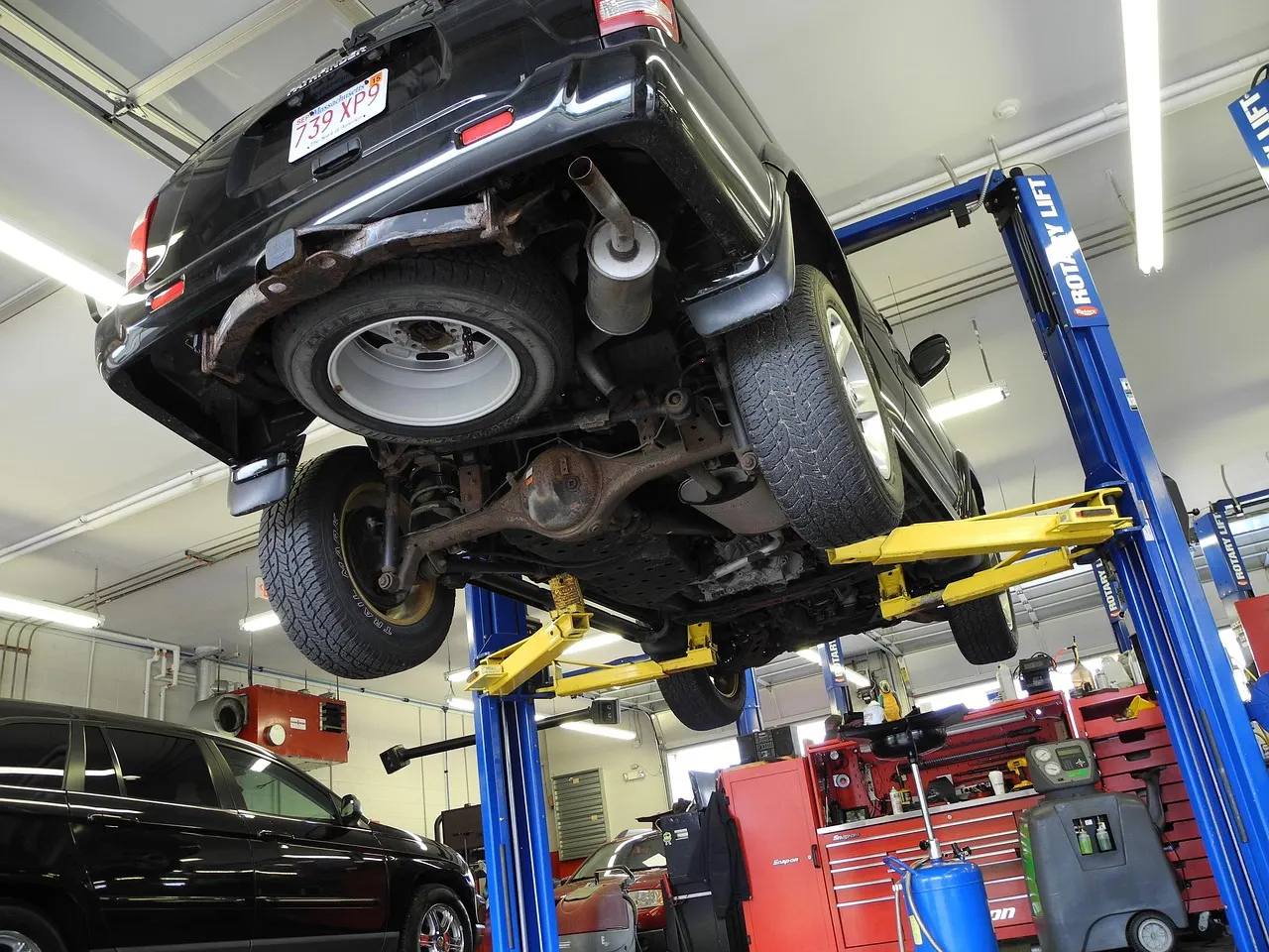 Underbody on the lift